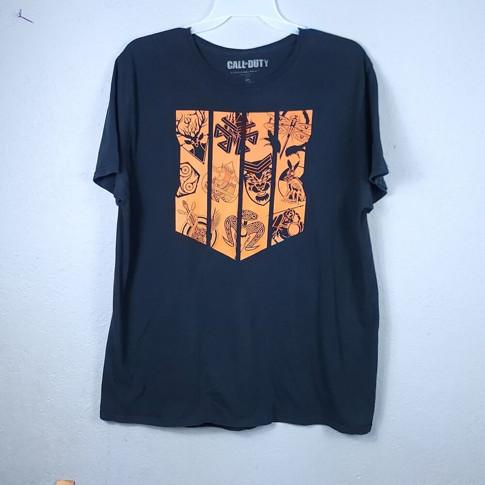 Call Of Duty Short Sleeve 2018 Activision Publishing Black T-shirt Men's Sz 2xl